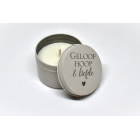 Geurkaarsjes met inspirerende tekst