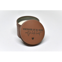 Geurkaarsjes met inspirerende tekst