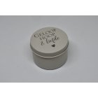 Geurkaarsjes met inspirerende tekst