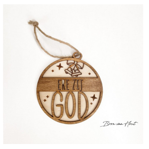Kersthanger 3D Ere Zij God